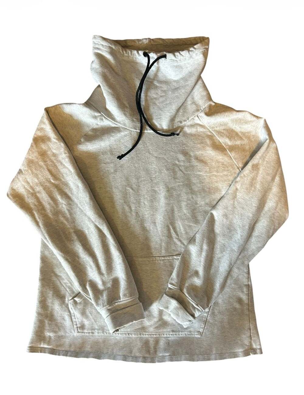 Born Primitive Women's Heather Gray Cowl Neck Pullover Hoodie with Drawstring an